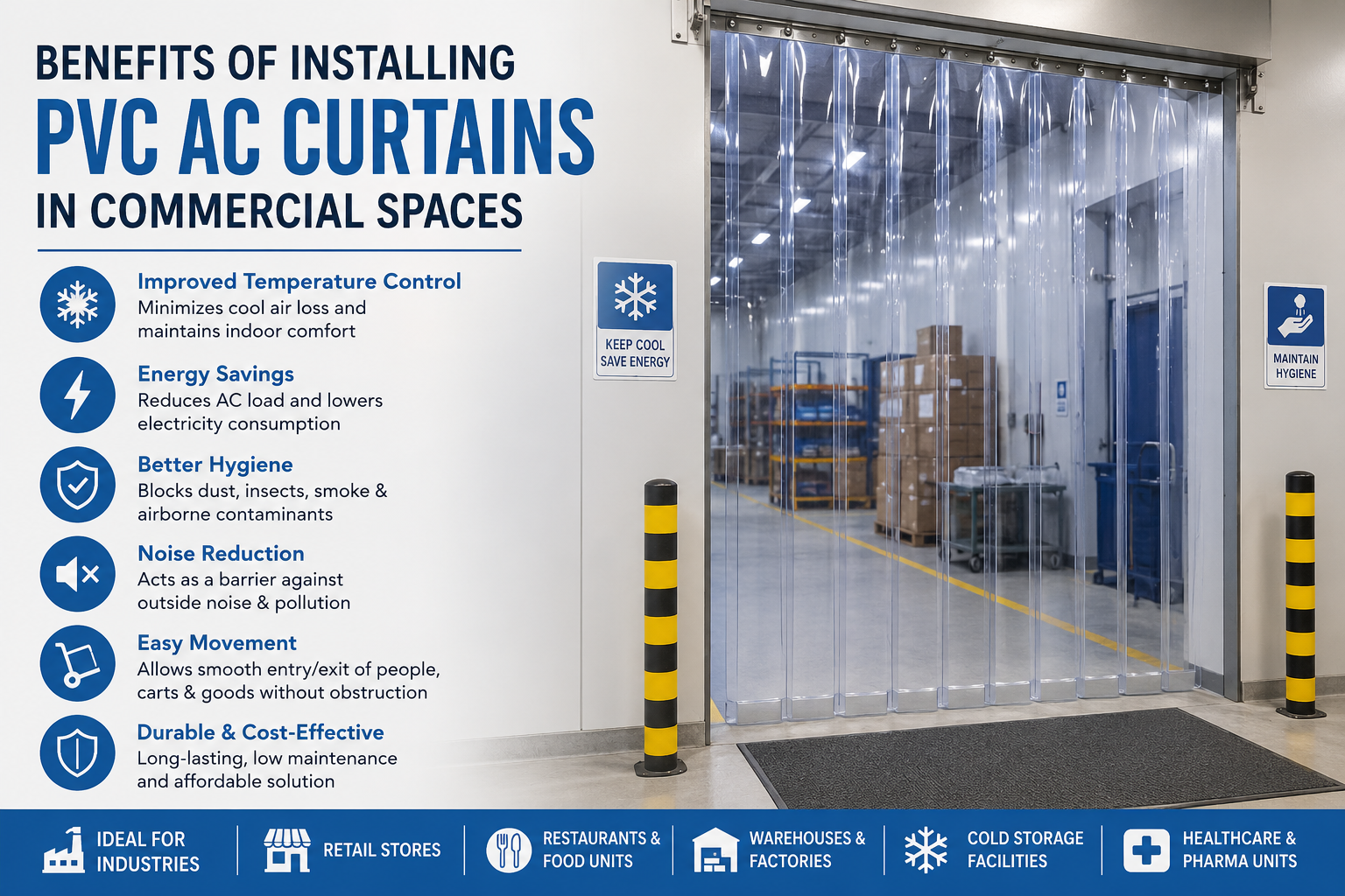 pvcaccurtains Qlarity PVC AC Curtains
