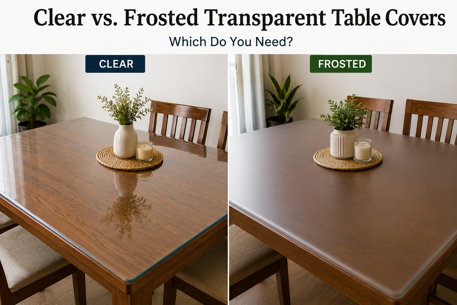transparenttablecovers Qlarity Transparent Table Covers