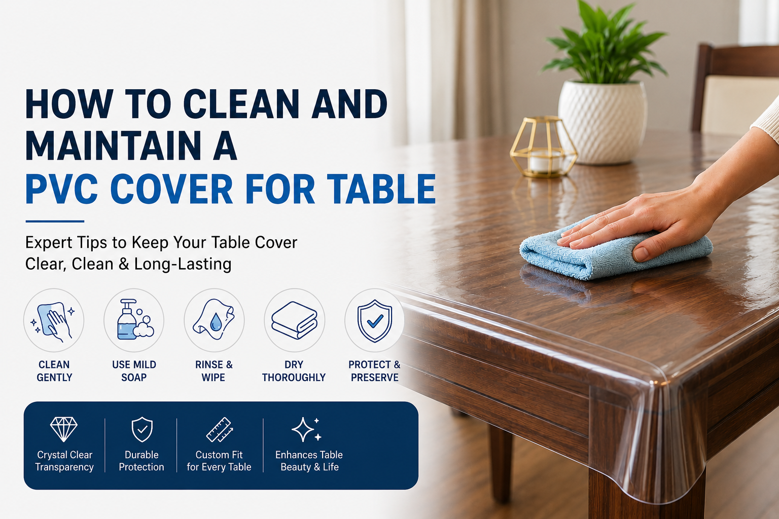 PVC Cover for Table Qlarity PVC Cover for Table