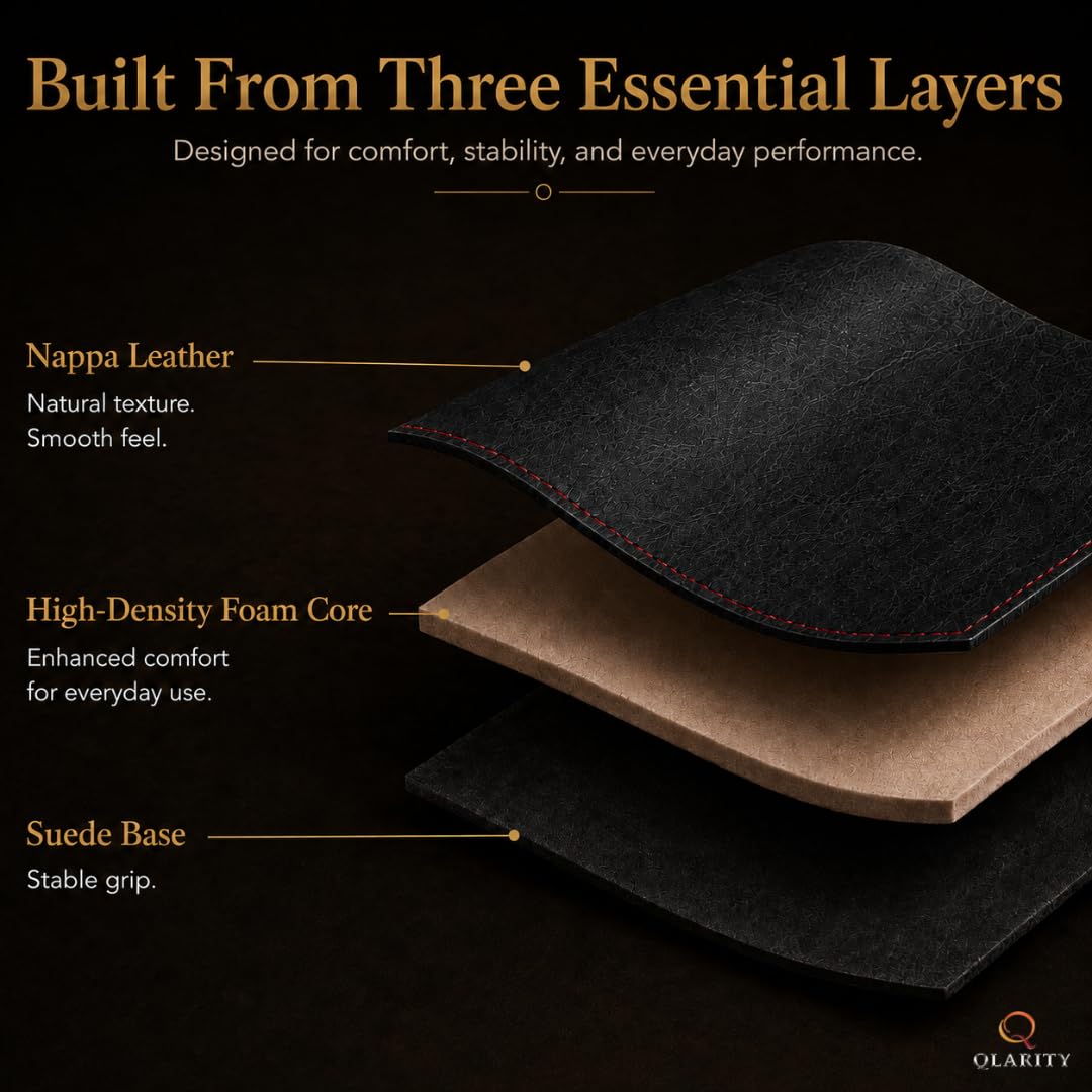 leather mat 7 black Qlarity