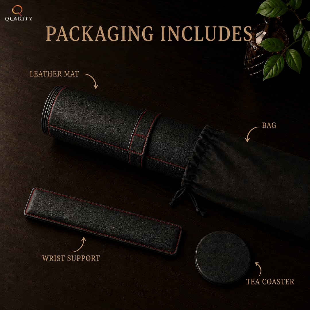 leather mat 9 black Qlarity
