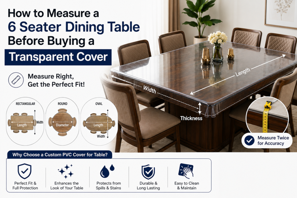 6 seater dining table cover