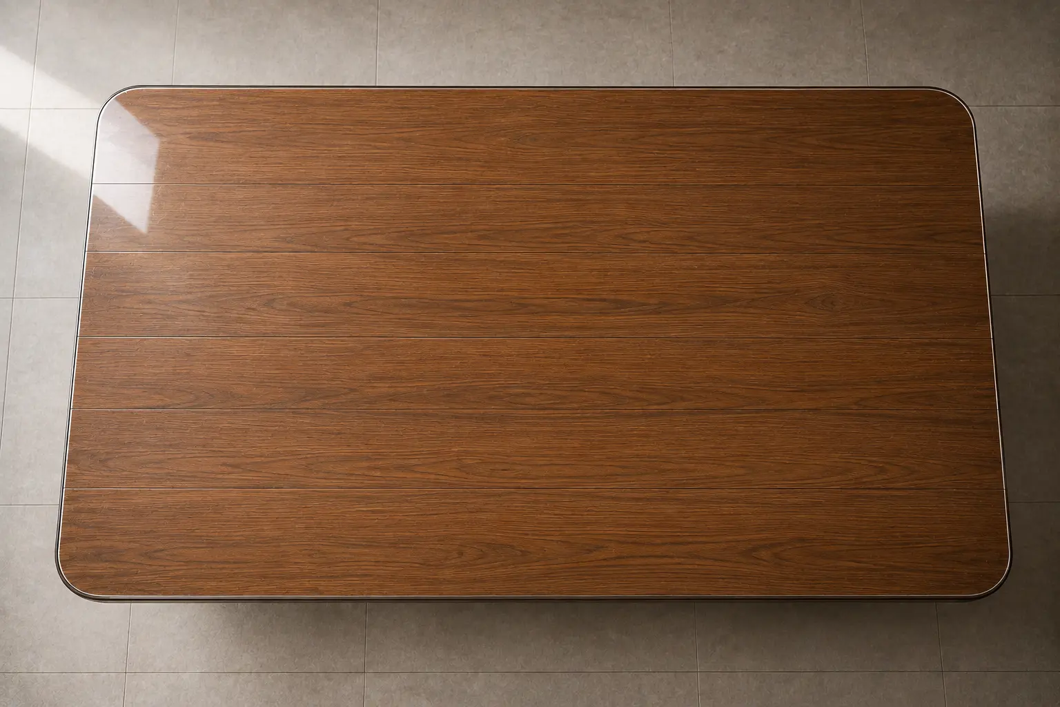 Marble dining table protected with ClearShield