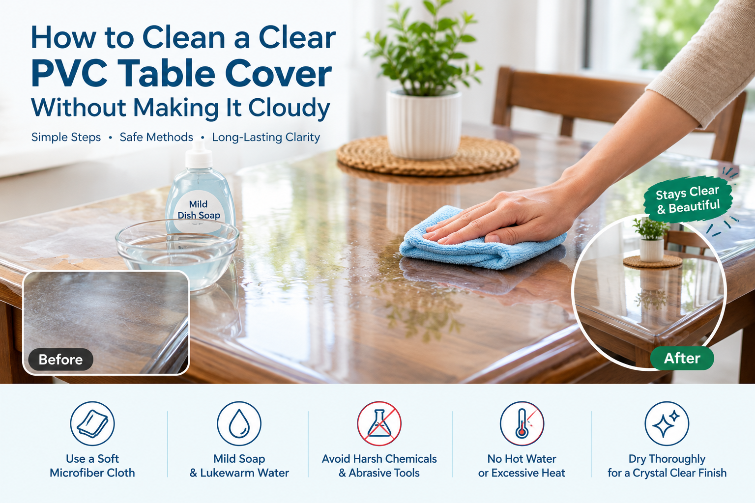 Clear PVC Table Cover