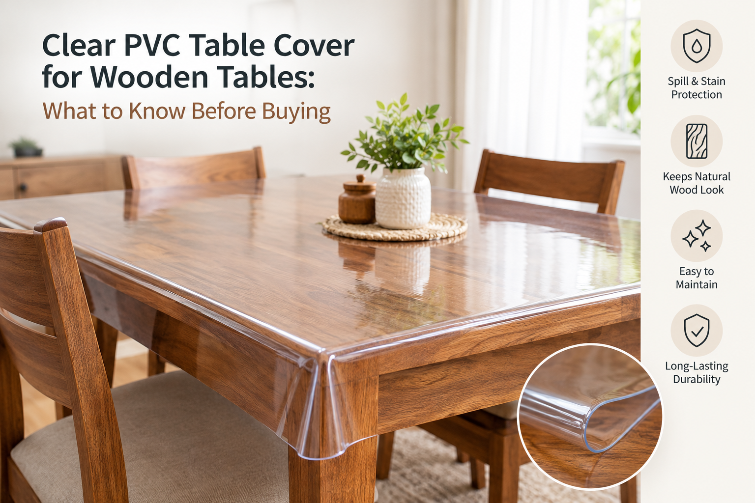 Clear PVC Table Cover